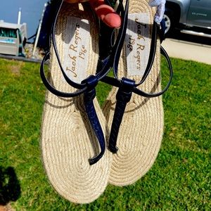 Navy sandals